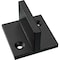 Ekena Millwork Premium Barn Door Floor T-Guide, Matte Black GB6001GMB - alternate 1